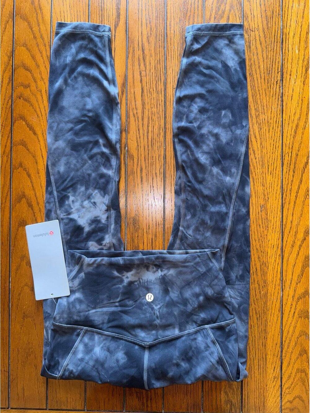 Lululemon Align With Pockets High Rise 25” Diamond Dye Grey DDPG Size 4 NWT